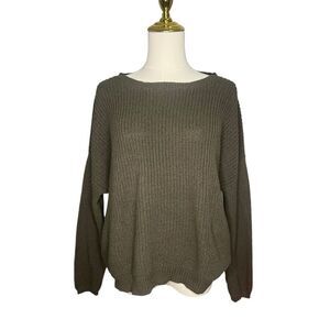 Pins & Needles Anthropologie Olive Green Knit Sweater Women’s Small